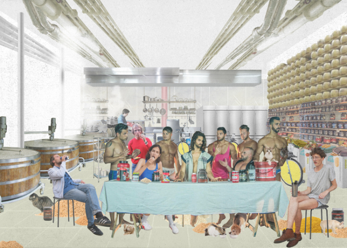 How to feed a human powered building