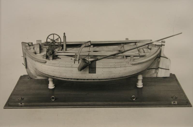 Model van een klepbodemschouw